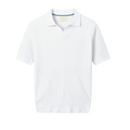 Ribbed Cotton Polo Shirt for Men - Casual Wear, Comfortable Fit