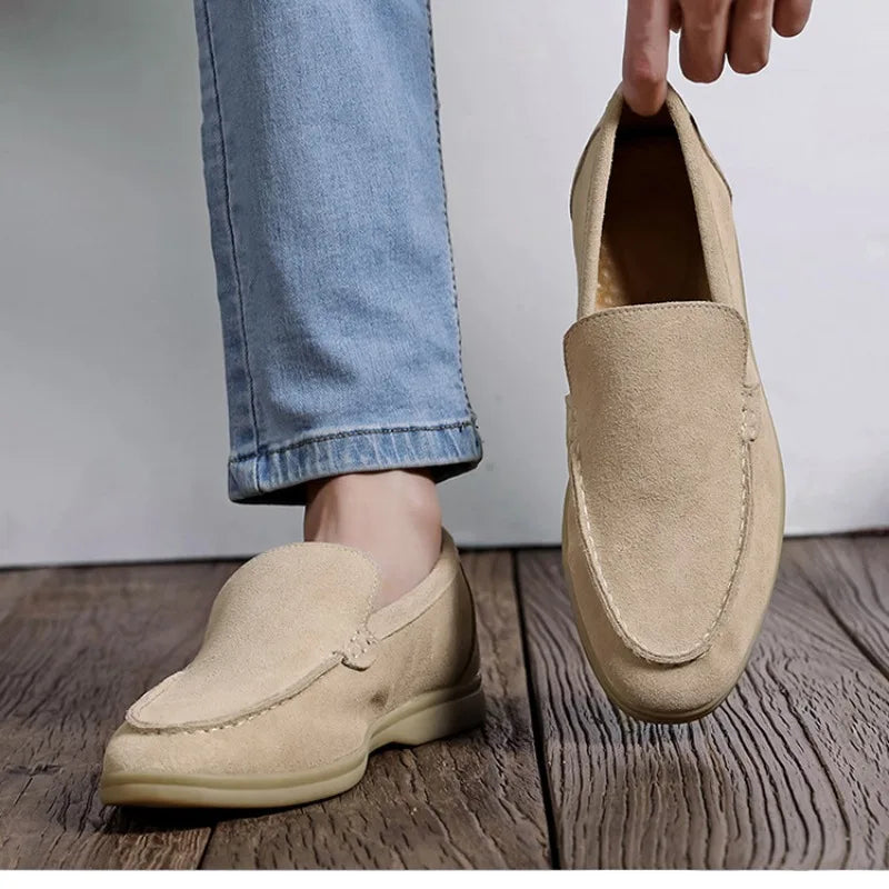 Suede Loafers for Men | Premium Comfort Slip-On Shoes for Casual Wear