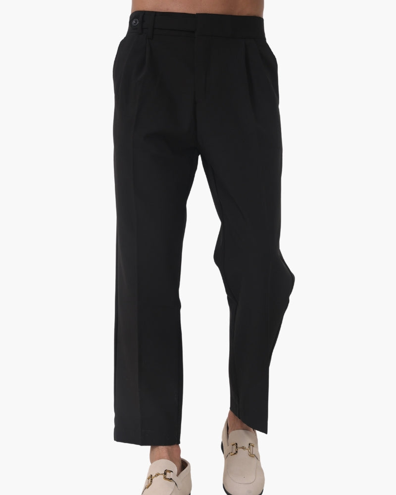 High Waist Trousers in Soft Fabric - Chic Parisian Style for Everyday Wear