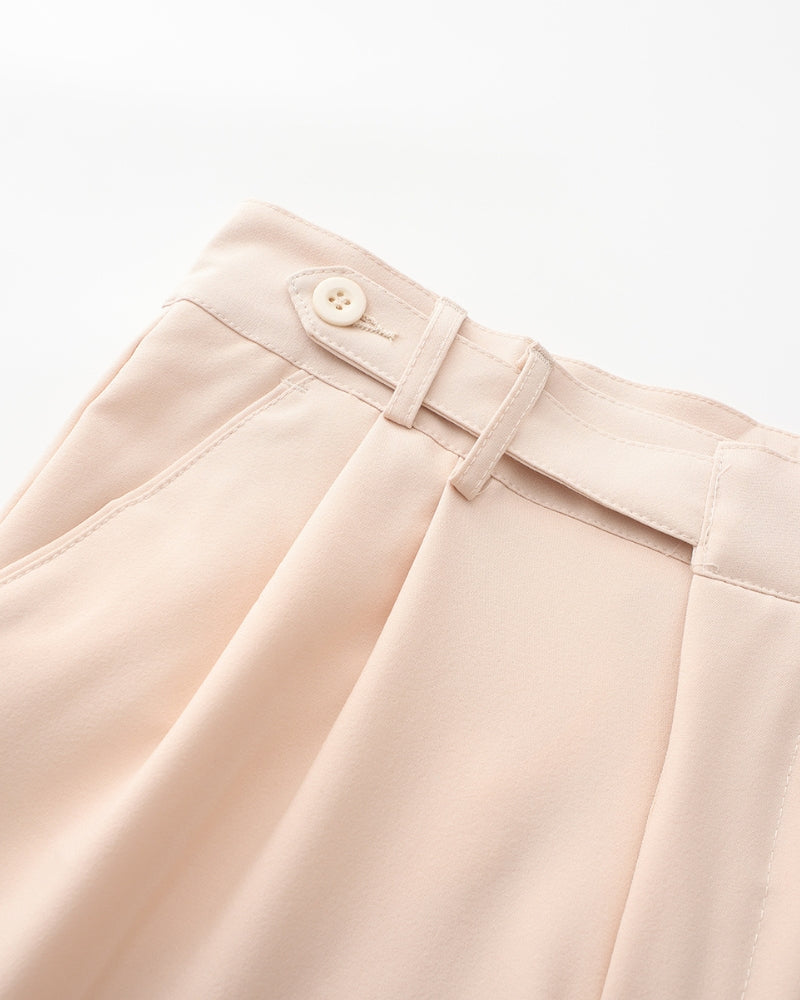 High Waist Trousers in Soft Fabric - Chic Parisian Style for Everyday Wear