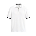 Knitted Quarter Zip Golf Polo Shirt - Comfortable Fabric - Men's Activewear
