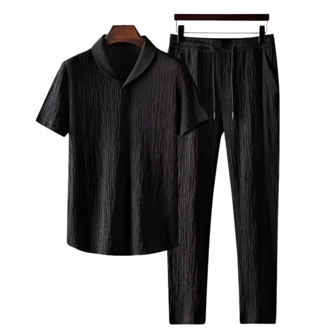 Cotton Polo Shirt and Pants Set for Casual Wear - Comfortable and Stylish Outfit