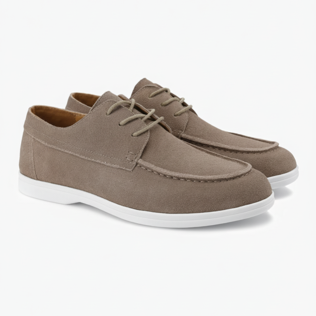 Suede Lace-Up Shoes for Men | Casual Footwear | Comfortable Everyday Style