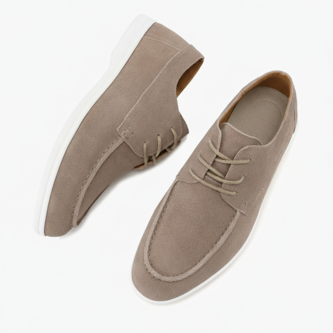 Suede Lace-Up Shoes for Men | Casual Footwear | Comfortable Everyday Style