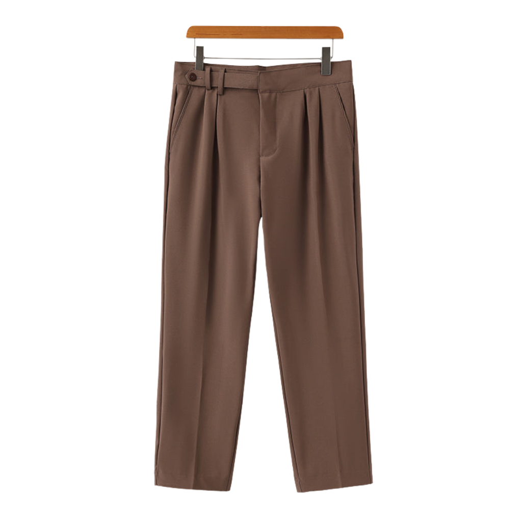 High Waist Trousers in Soft Fabric - Chic Parisian Style for Everyday Wear