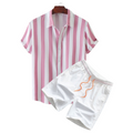 Short-Sleeved Swim Set for Women - Quick-Dry Fabric - Comfortable Swimwear