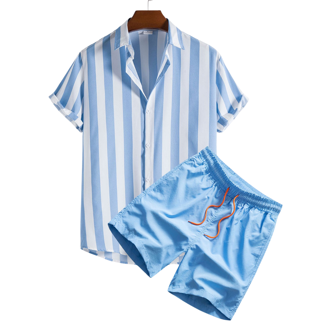 Short-Sleeved Swim Set for Kids - Quick-Dry Fabric, Comfortable Fit