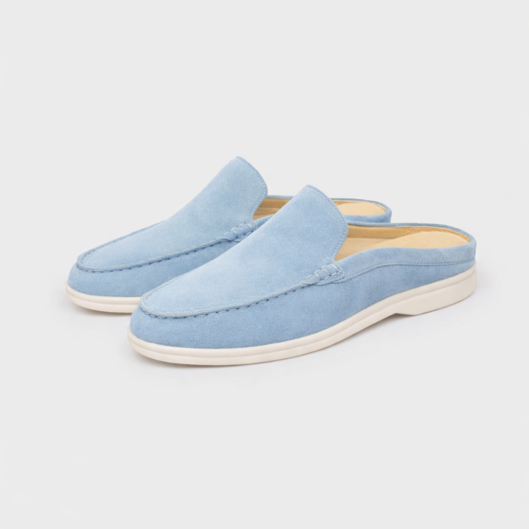 Suede Marina Slip-On Slippers for Women - Comfortable Indoor Footwear