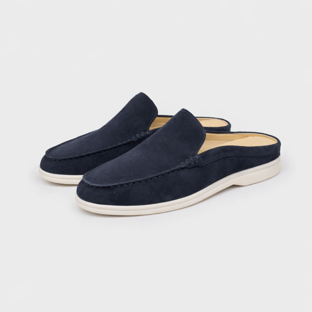 Suede Marina Slip-On Slippers for Women - Comfortable Indoor Footwear