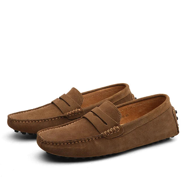 Suede Marina Loafers for Men - Casual Slip-On Shoes for Everyday Wear