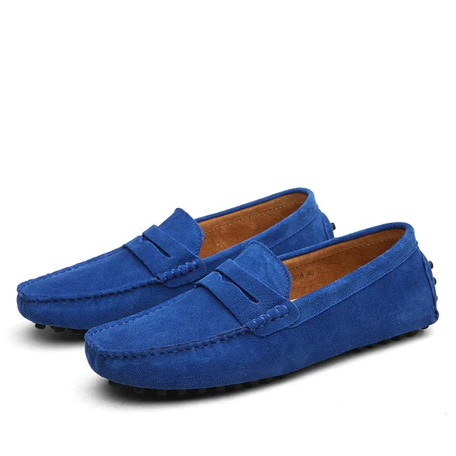 Suede Marina Loafers for Men - Casual Slip-On Shoes for Everyday Wear