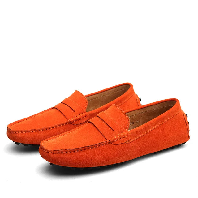 Suede Marina Loafers for Men - Casual Slip-On Shoes for Everyday Wear