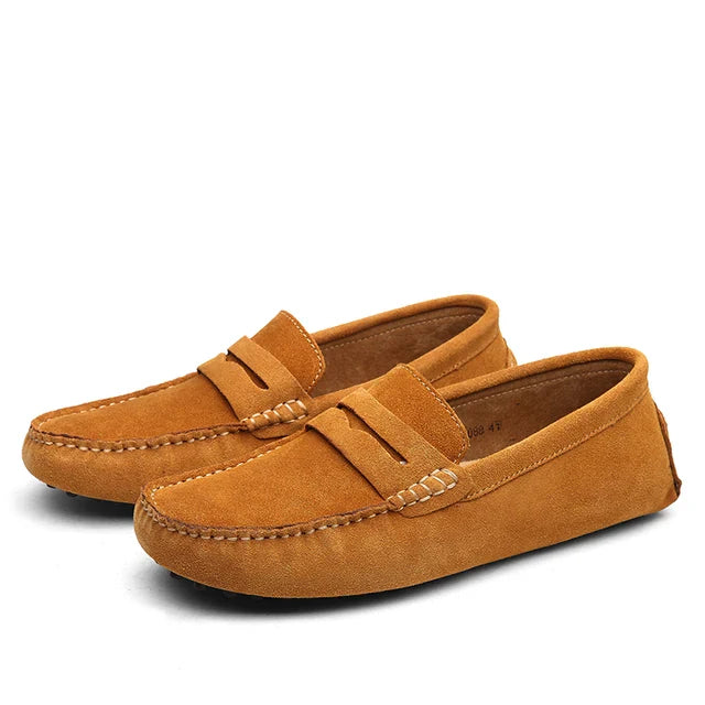 Suede Marina Loafers for Men - Casual Slip-On Shoes for Everyday Wear