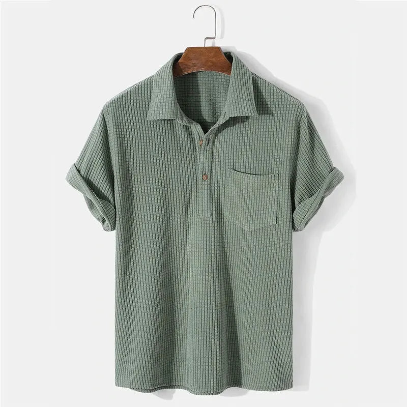 Men's Casual Summer Shirt - Lightweight Cotton Short Sleeve for Everyday Wear