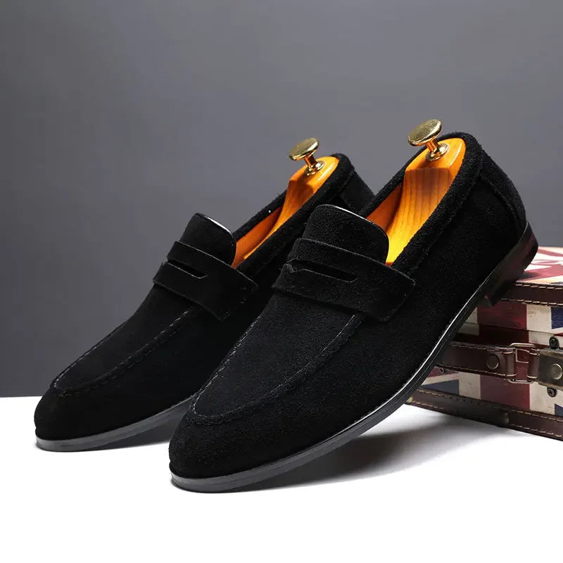 Men's Summer Loafers - Breathable Fabric Casual Slip-On Shoes for Everyday Wear