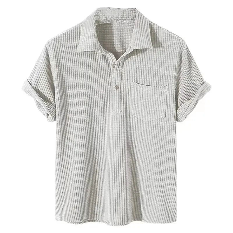Men's Casual Summer Shirt - Lightweight Cotton Short Sleeve for Everyday Wear