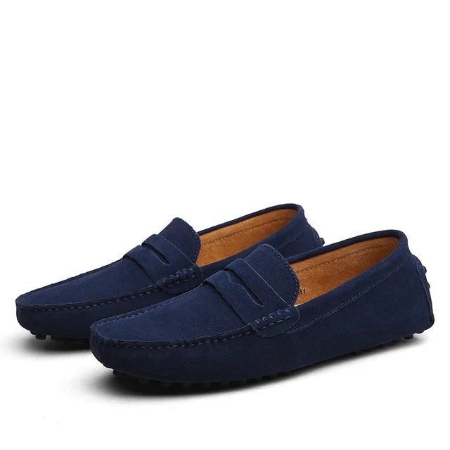 Suede Marina Loafers for Men - Casual Slip-On Shoes for Everyday Wear