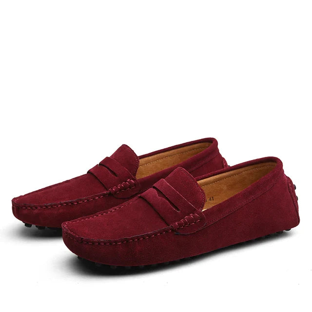 Suede Marina Loafers for Men - Casual Slip-On Shoes for Everyday Wear
