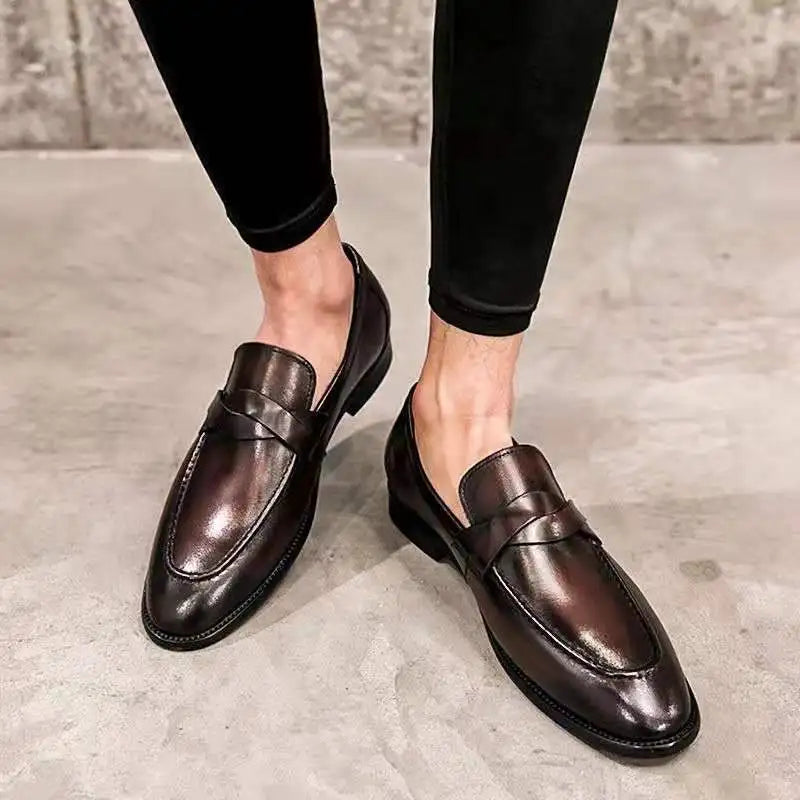 Leather Casual Loafers for Everyday Wear - Comfortable Slip-On Design