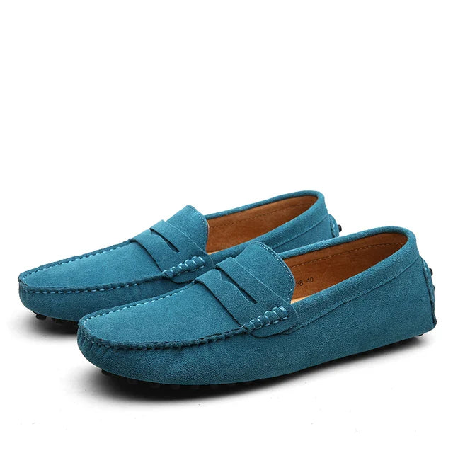 Suede Marina Loafers for Men - Casual Slip-On Shoes for Everyday Wear