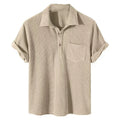 Men's Casual Summer Shirt - Lightweight Cotton Short Sleeve for Everyday Wear
