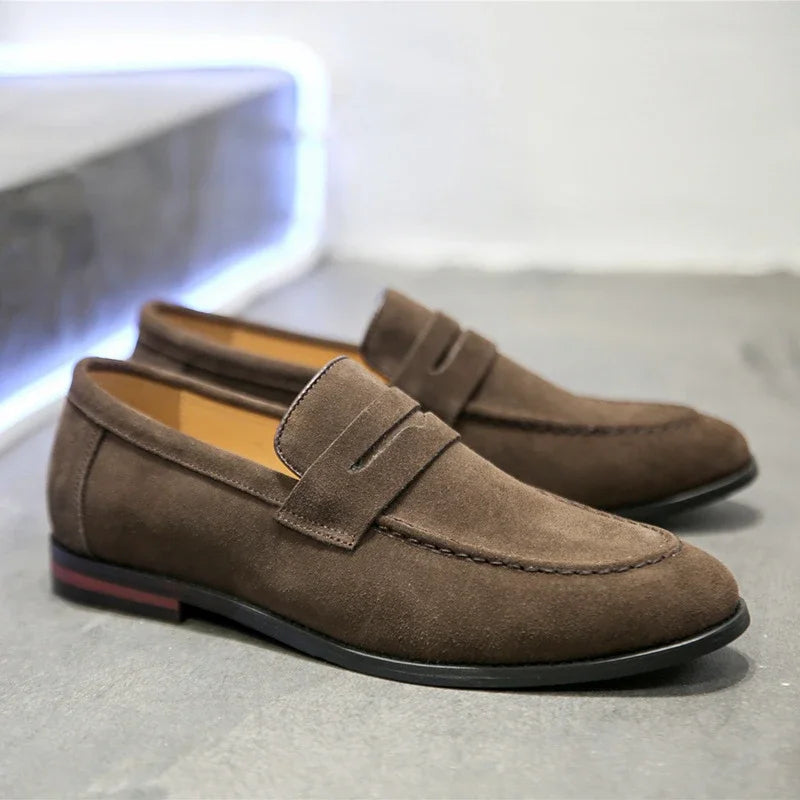 Men's Summer Loafers - Breathable Fabric Casual Slip-On Shoes for Everyday Wear