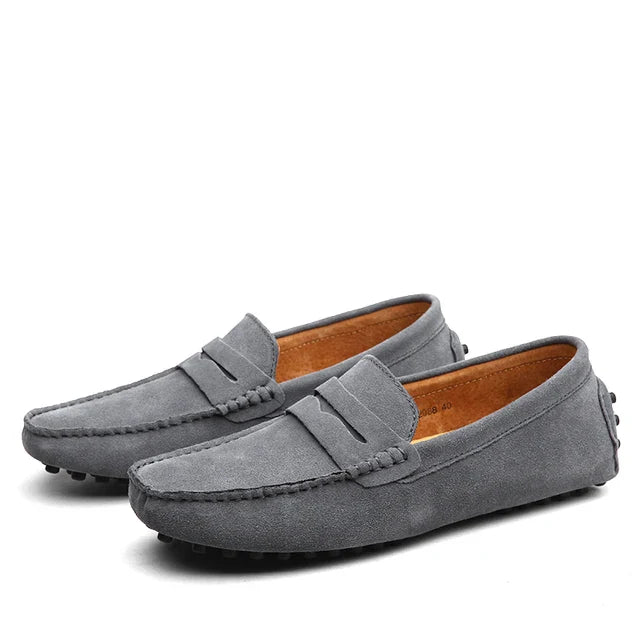 Suede Marina Loafers for Men - Casual Slip-On Shoes for Everyday Wear