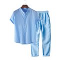 Short-Sleeved Mauritius Set - Lightweight Cotton Casual Wear for Summer