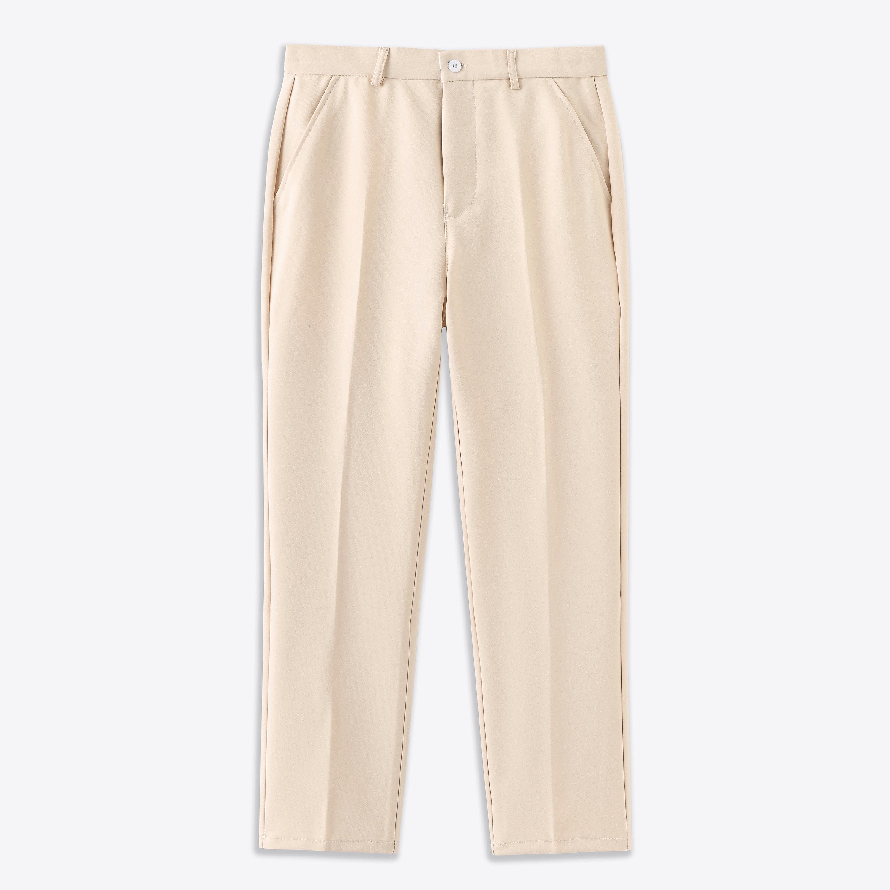 Stretch Fabric Trousers for Women - Comfortable Casual Pants - Versatile Fit