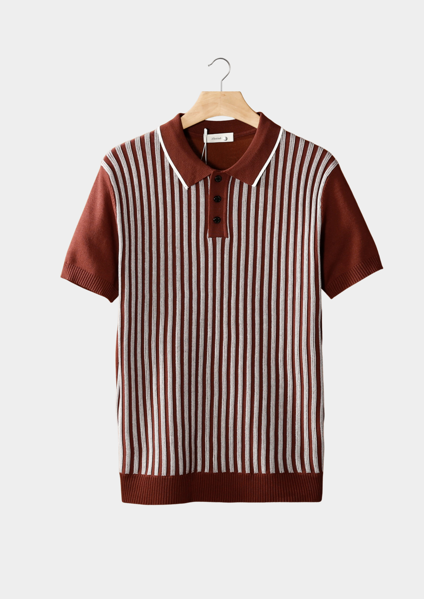 Vertical Striped Polo Shirt for Men - Comfortable Cotton Casual Wear