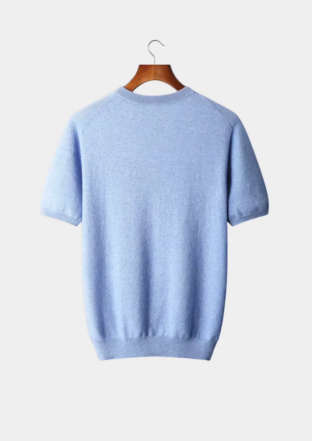 Cashmere Crewneck T-Shirt for Men and Women - Classic Style, Soft Fabric