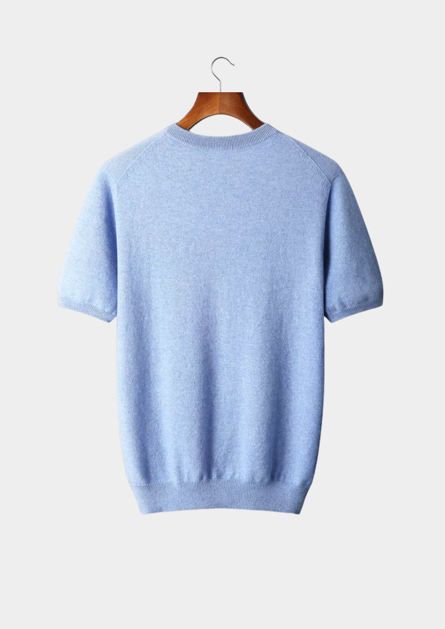Cashmere Crewneck T-Shirt for Men and Women - Classic Style, Soft Fabric