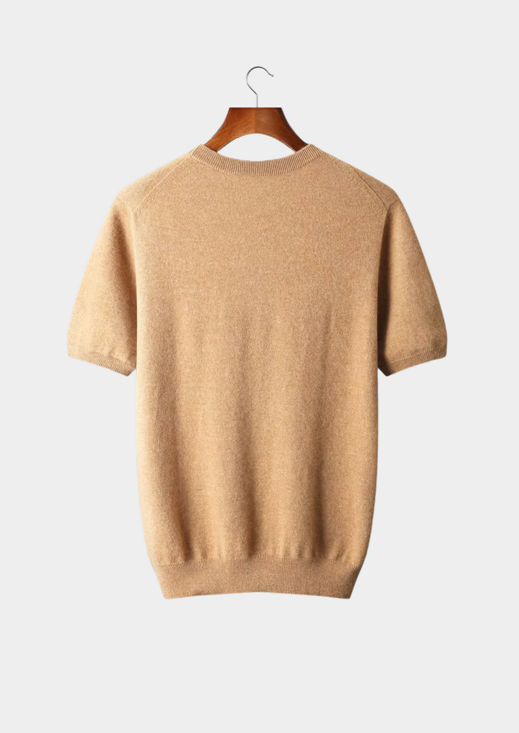 Cashmere Crewneck T-Shirt for Men and Women - Classic Style, Soft Fabric