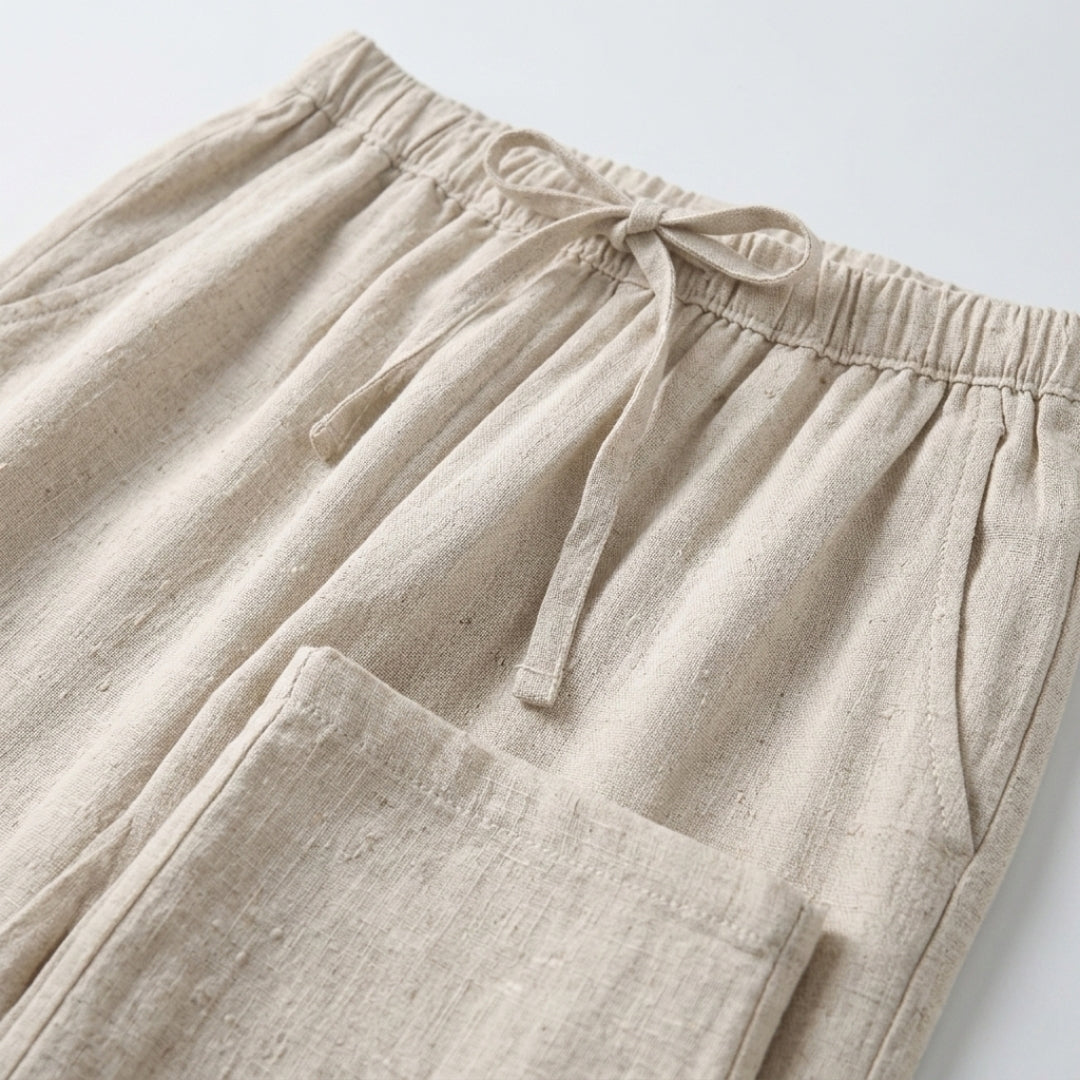 Linen Oversized Fit Pants for Casual Wear - Comfortable and Stylish Trousers
