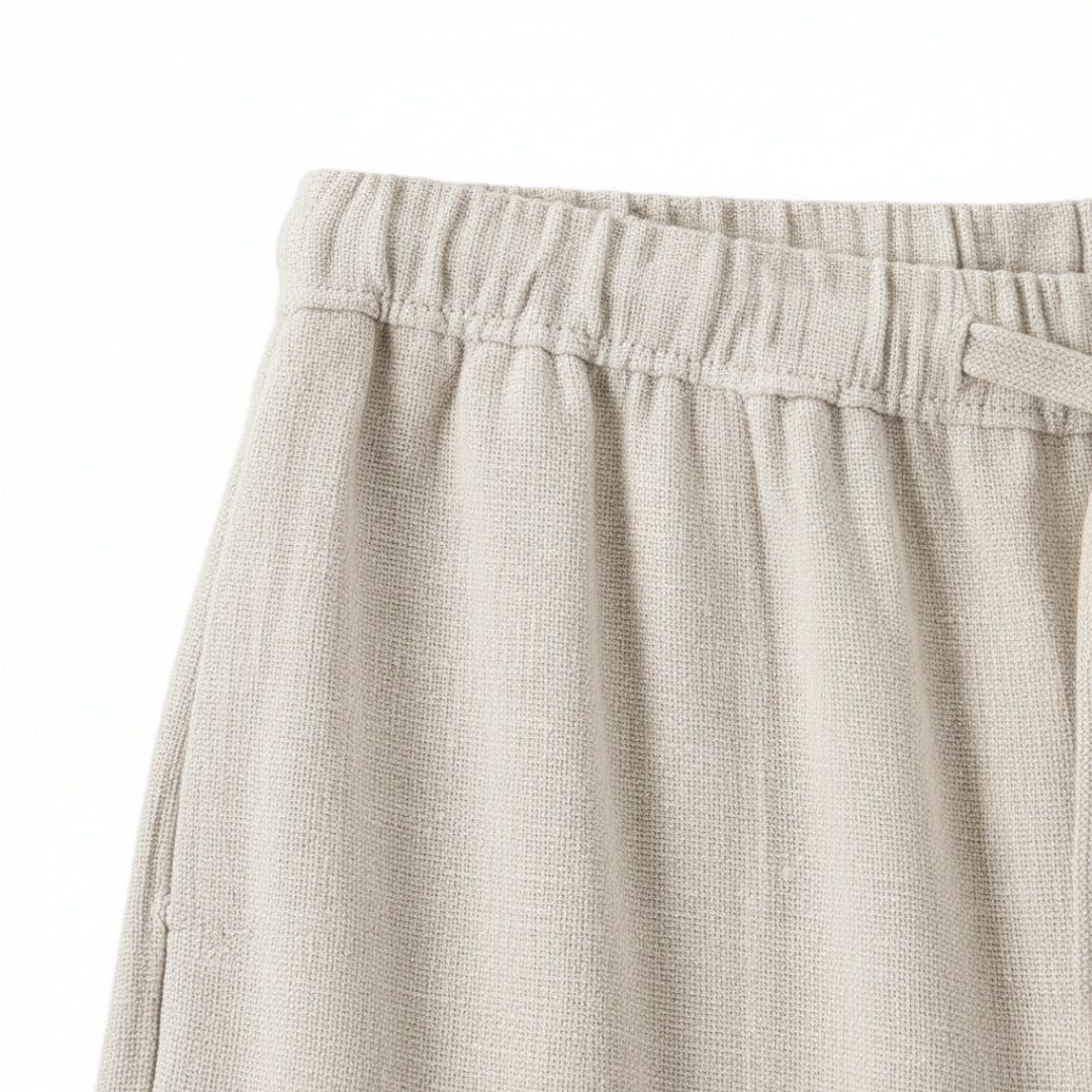 Linen Bedding Set - Soft, Breathable Fabric - Modern Minimalist Design - Queen Size