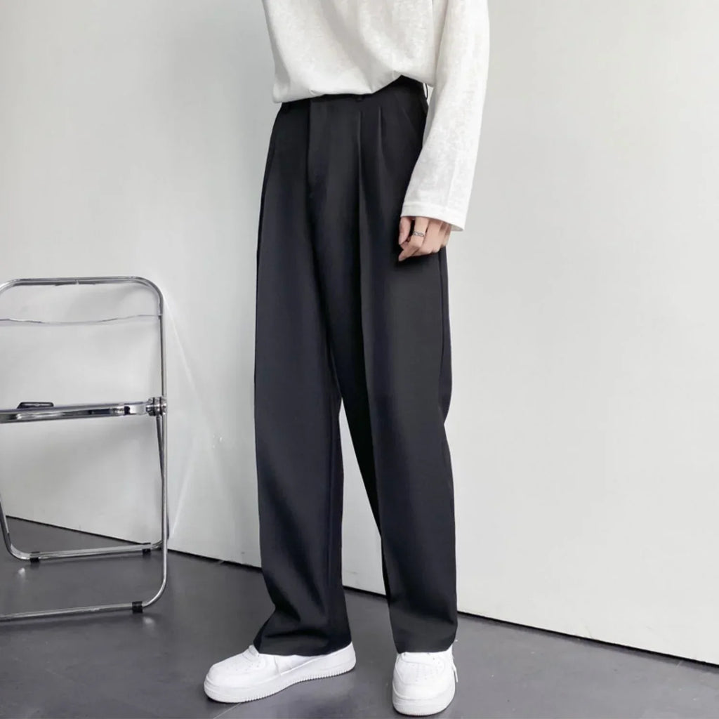 Men's Casual Trousers - Lightweight Cotton - Slim Fit - Everyday Wear