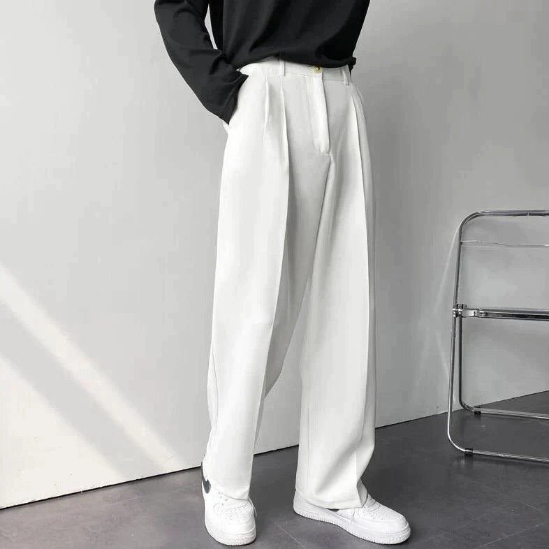 Men's Casual Trousers - Lightweight Cotton - Slim Fit - Everyday Wear