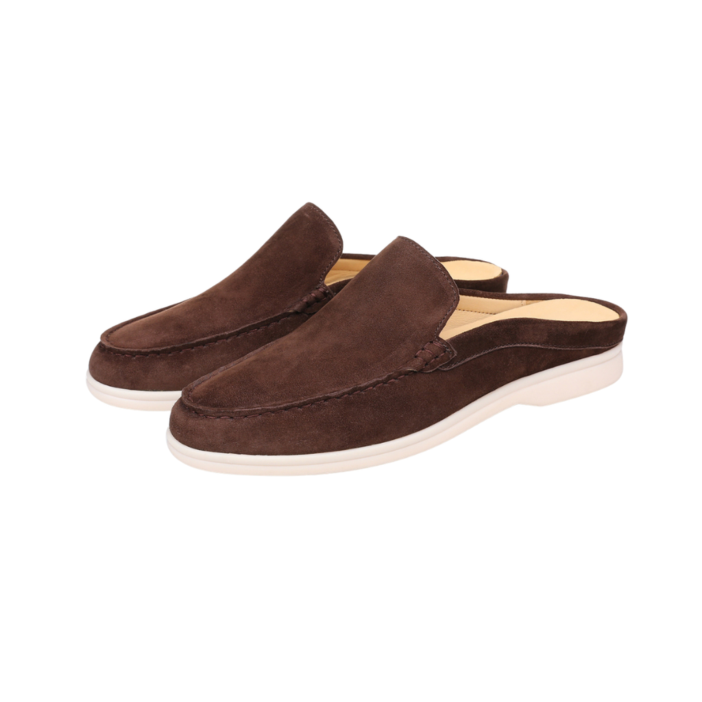Suede Marina Slip-On Slippers for Women - Comfortable Indoor Footwear
