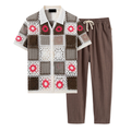 Short-Sleeved Cotton Set for Casual Wear - Ischia Collection