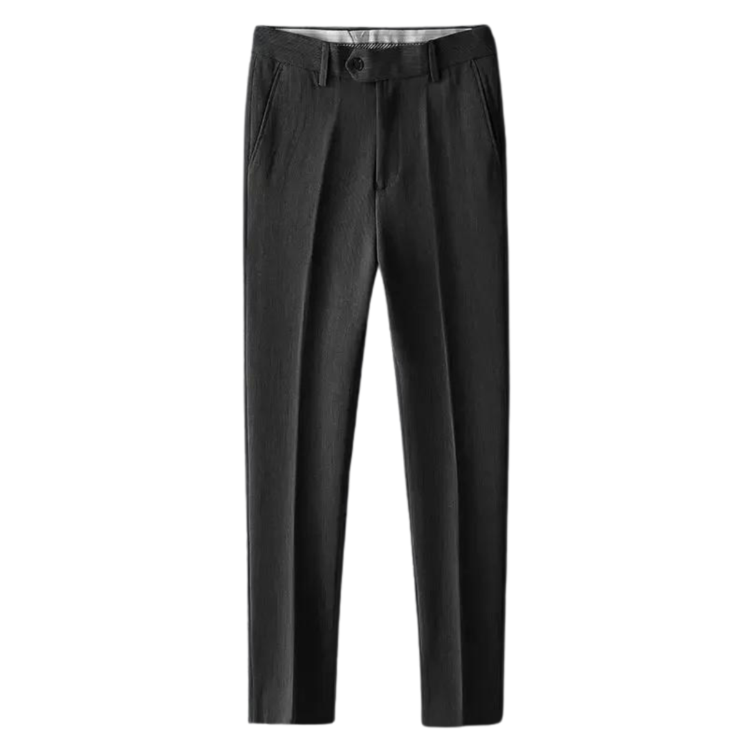Men's Smart Casual Pants - Lightweight Cotton Blend - Versatile Everyday Wear