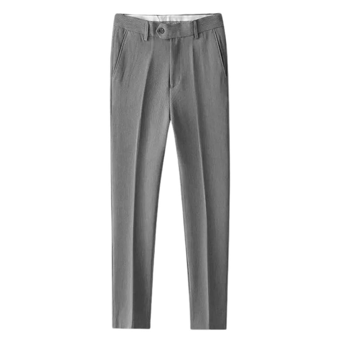 Men's Smart Casual Pants - Lightweight Cotton Blend - Versatile Everyday Wear